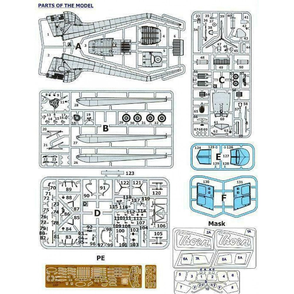 Bristol Sycamore HR50/51 Scale 1:48 AMP 48006 Plastic Model Helicopter Kit
