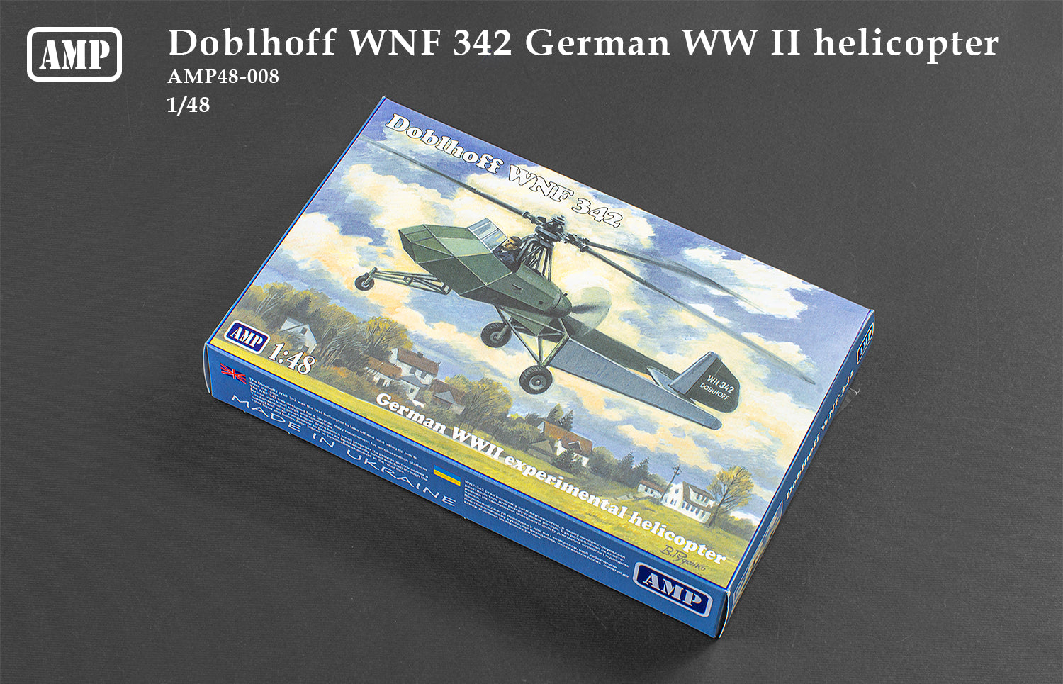 Dodlhoff WNF-342 Scale 1:48 AMP 48008 Plastic Model Helicopter Kit