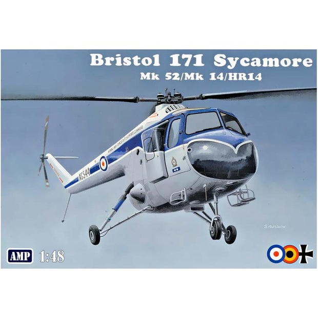 Bristol 171 Sycamore Mk.52/Mk.14/HR14 Scale 1:48 AMP 48010 Plastic Model Helicopter Kit