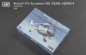 Bristol 171 Sycamore Mk.52/Mk.14/HR14 Scale 1:48 AMP 48010 Plastic Model Helicopter Kit