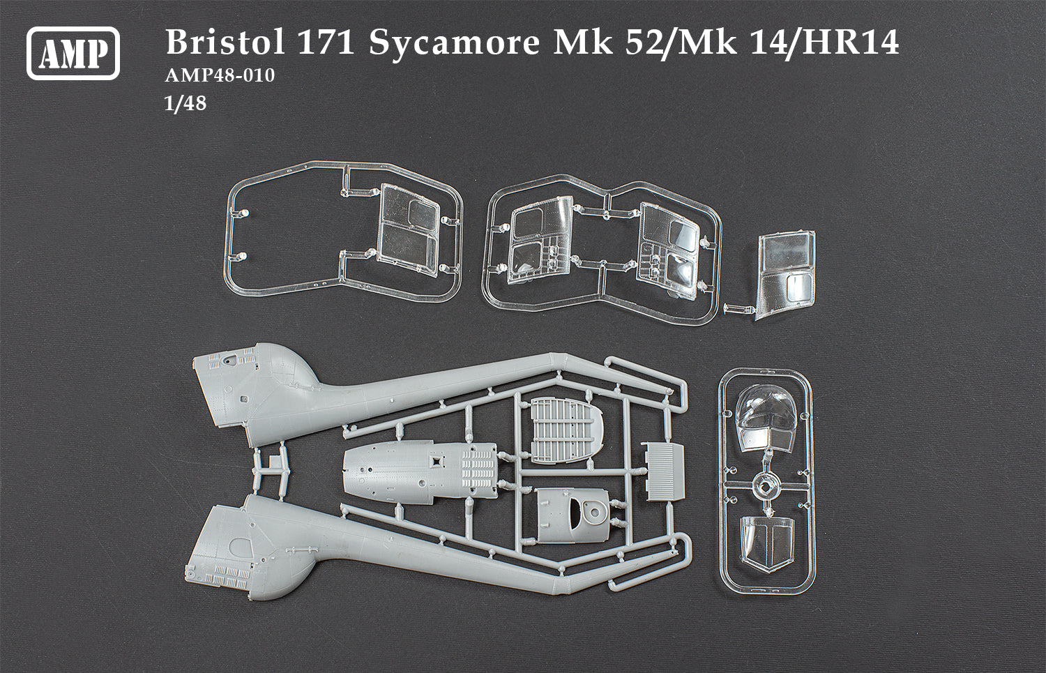 Bristol 171 Sycamore Mk.52/Mk.14/HR14 Scale 1:48 AMP 48010 Plastic Model Helicopter Kit