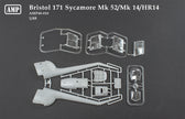 Bristol 171 Sycamore Mk.52/Mk.14/HR14 Scale 1:48 AMP 48010 Plastic Model Helicopter Kit