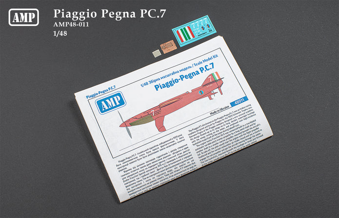 Piaggio Pegna PC.7 Scale 1:48 AMP 48011 Plastic Model Aircraft Kit