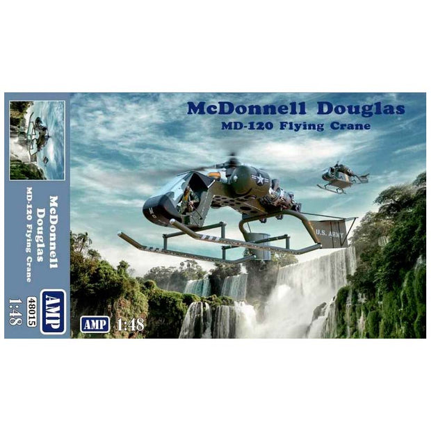 McDonnell 120 Flying Crane (V-1 Jeep) Scale 1:48 AMP 48015 Plastic Model Helicopter Kit