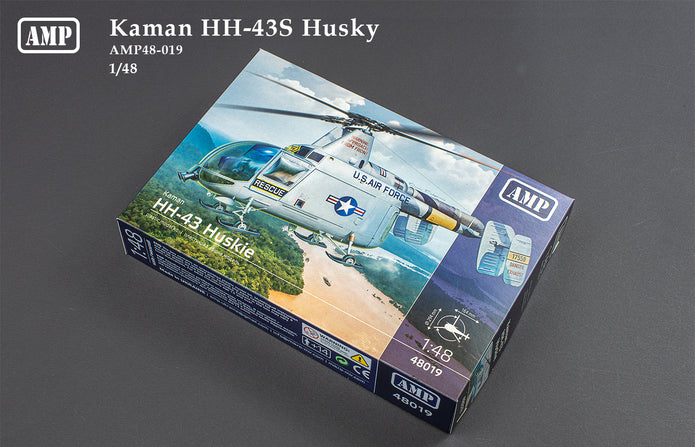 Kaman HH-43S Husky Scale 1:48 AMP 48019 Plastic Model Helicopter Kit