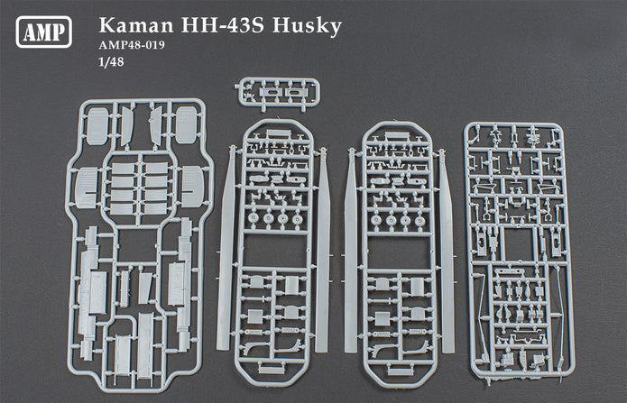 Kaman HH-43S Husky Scale 1:48 AMP 48019 Plastic Model Helicopter Kit