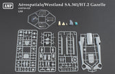 Aérospatiale/Westland SA.341/HT.2 Gazelle Scale 1:48 AMP 48020 Plastic Model Helicopter Kit