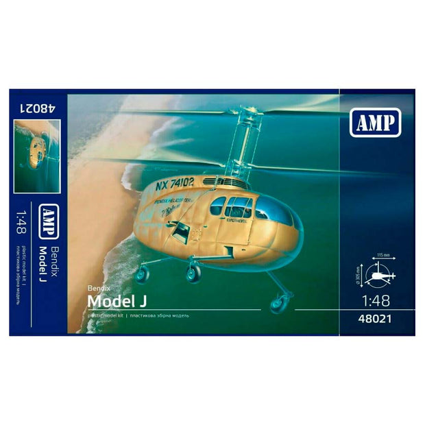 Bendix Model J Scale 1:48 AMP 48021 Plastic Model Helicopter Kit