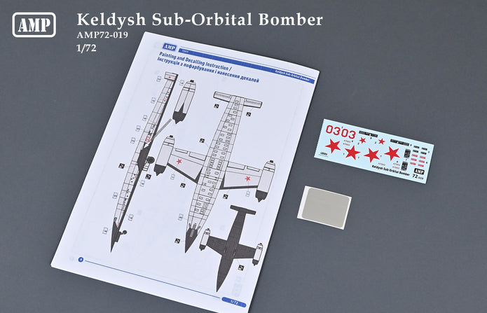 Keldysh Sub-orbital bomber Scale 1:72 AMP 72019 Plastic Model Aircraft Kit
