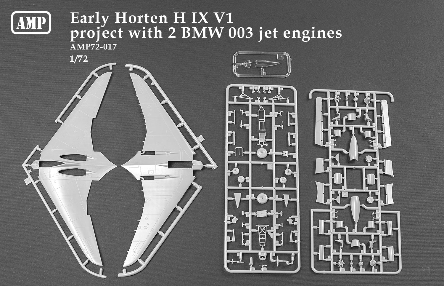 Horten H IX V1 project early Scale 1:72 AMP 72017 Plastic Model Aircraft Kit