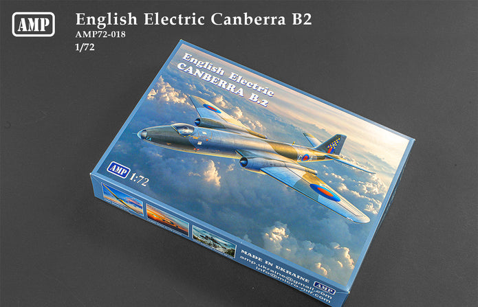 English Electric Canberra B2 Scale 1:72 AMP 72018 Plastic Model Aircraft Kit