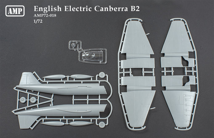 English Electric Canberra B2 Scale 1:72 AMP 72018 Plastic Model Aircraft Kit