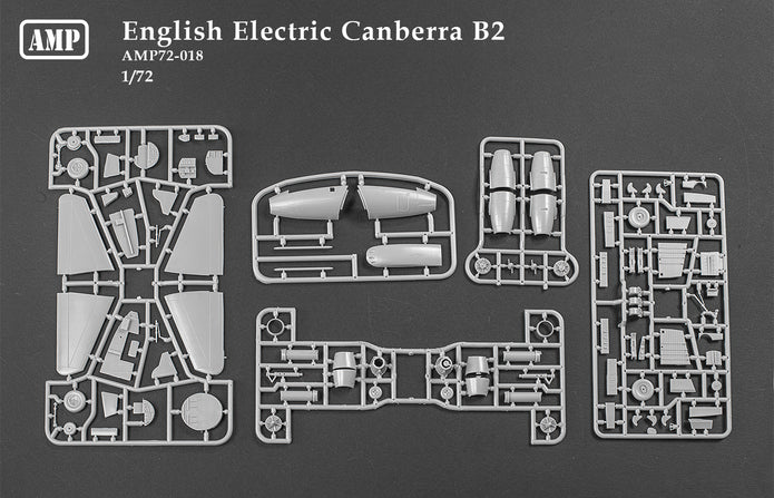 English Electric Canberra B2 Scale 1:72 AMP 72018 Plastic Model Aircraft Kit