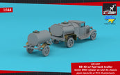 1/144 BZ-42 Soviet WWII refueler on GAZ-AA chassis w/ 1-axle fuel tank trailer Scale 1:144 Armory Models AR14207
