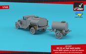 1/144 BZ-42 Soviet WWII refueler on GAZ-AA chassis w/ 1-axle fuel tank trailer Scale 1:144 Armory Models AR14207