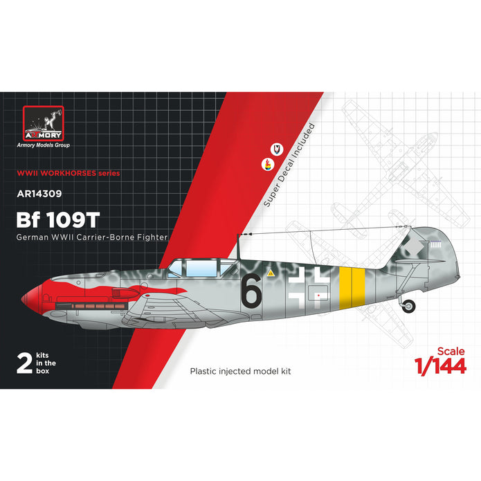1/144 Messerschmitt Bf 109T "Flugzeugträger Jäger" Scale 1:144 Armory Models AR14309