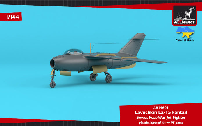 1/144 La-15 Fantail, Soviet Post-War Jet Fighter Scale 1:144 Armory Models AR14601