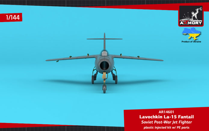 1/144 La-15 Fantail, Soviet Post-War Jet Fighter Scale 1:144 Armory Models AR14601