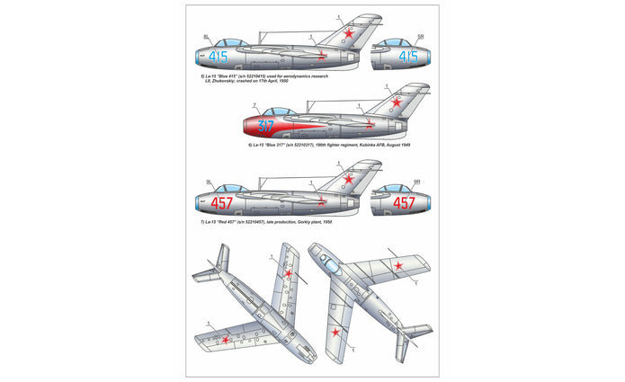 1/144 La-15 Fantail, Soviet Post-War Jet Fighter Scale 1:144 Armory Models AR14601