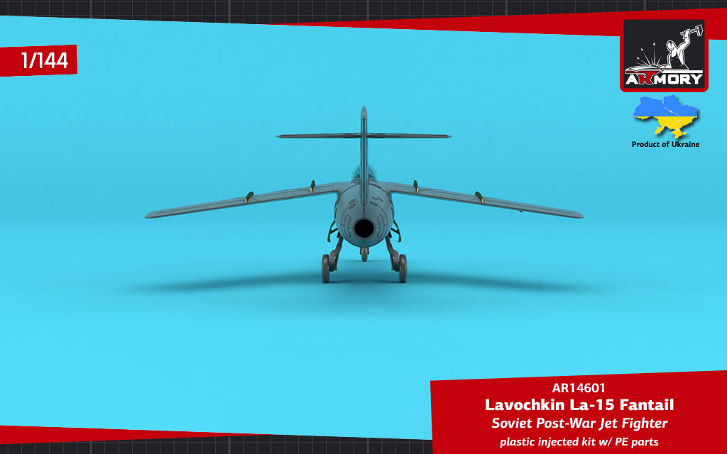 1/144 La-15 Fantail, Soviet Post-War Jet Fighter Scale 1:144 Armory Models AR14601