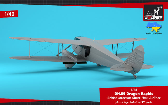1/48 DH.89 Dragon Rapide - Short-Haul Airliner Scale 1:48 Armory Models AR48005