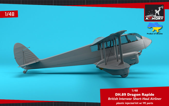 1/48 DH.89 Dragon Rapide - Short-Haul Airliner Scale 1:48 Armory Models AR48005