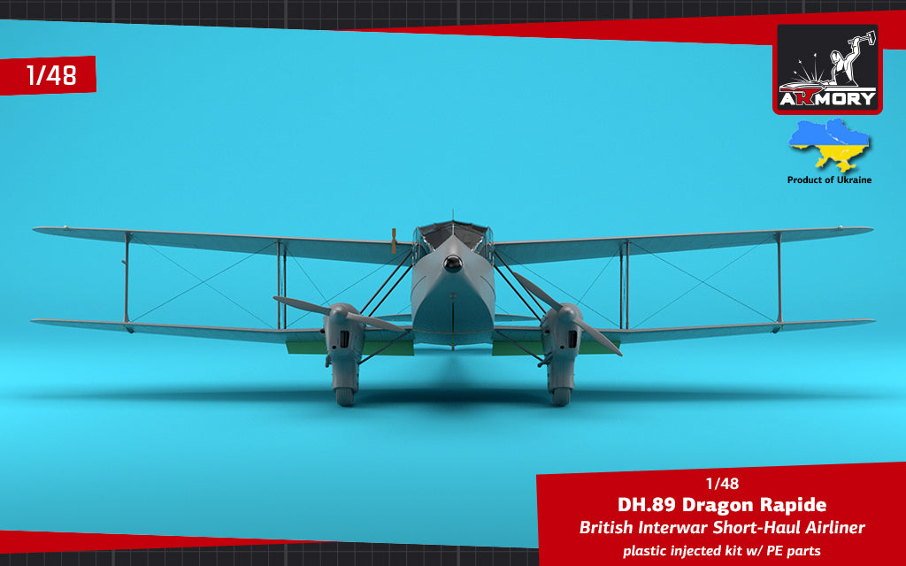 1/48 DH.89 Dragon Rapide - Short-Haul Airliner Scale 1:48 Armory Models AR48005