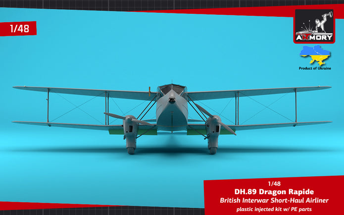 1/48 DH.89 Dragon Rapide - Short-Haul Airliner Scale 1:48 Armory Models AR48005
