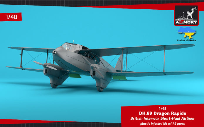 1/48 DH.89 Dragon Rapide - Short-Haul Airliner Scale 1:48 Armory Models AR48005