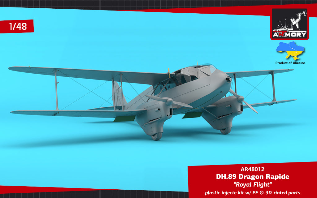 1/48 DH.89 Dragon Rapide, Short-Haul Airliner - 