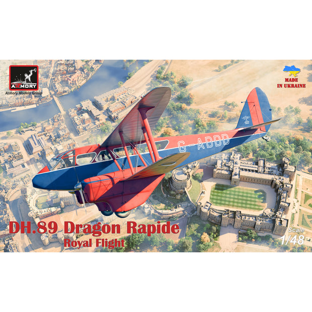 1/48 DH.89 Dragon Rapide, Short-Haul Airliner - "Royal Flight" Scale 1:48 Armory Models AR48012
