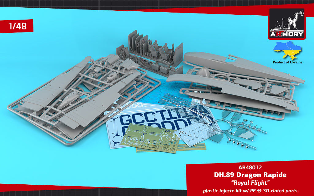 1/48 DH.89 Dragon Rapide, Short-Haul Airliner - 