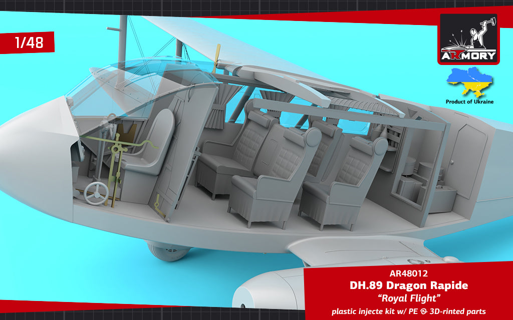 1/48 DH.89 Dragon Rapide, Short-Haul Airliner - 
