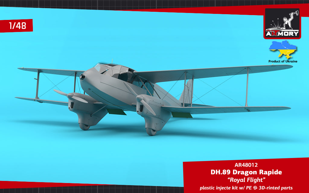 1/48 DH.89 Dragon Rapide, Short-Haul Airliner - 