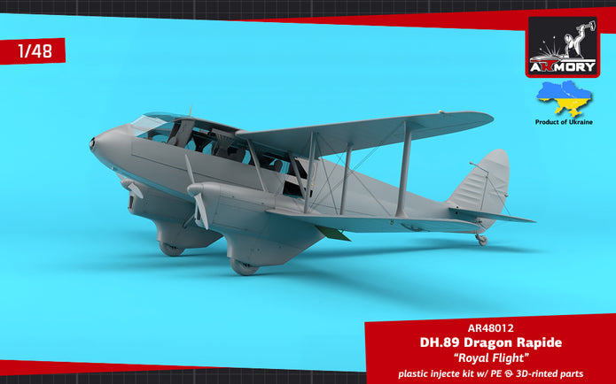 1/48 DH.89 Dragon Rapide, Short-Haul Airliner - 