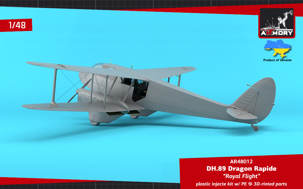 1/48 DH.89 Dragon Rapide, Short-Haul Airliner - 