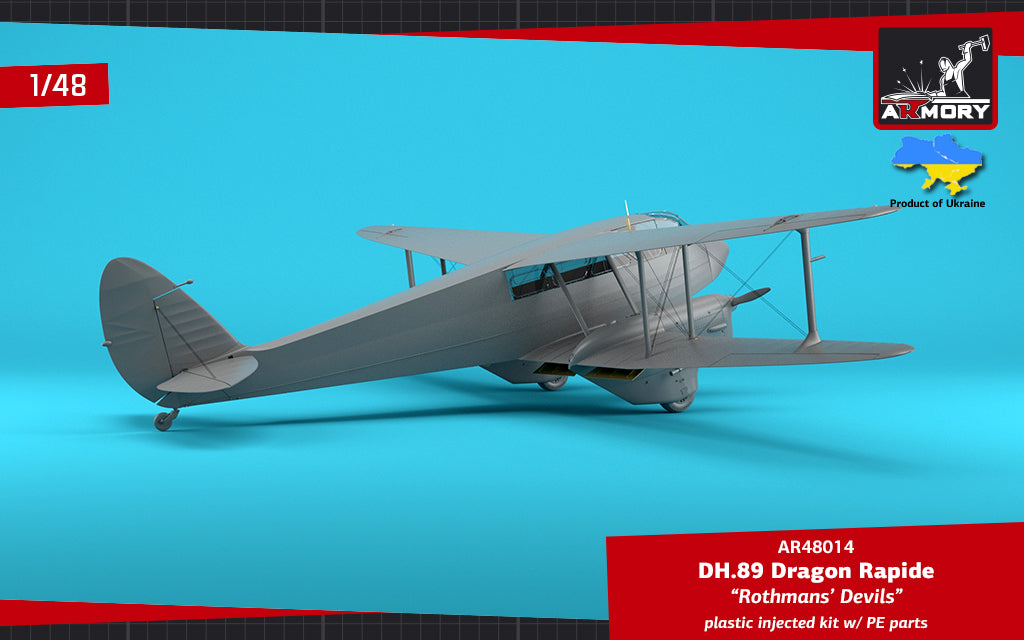 1/48 DH.89 Dragon Rapide, Short-Haul Airliner 