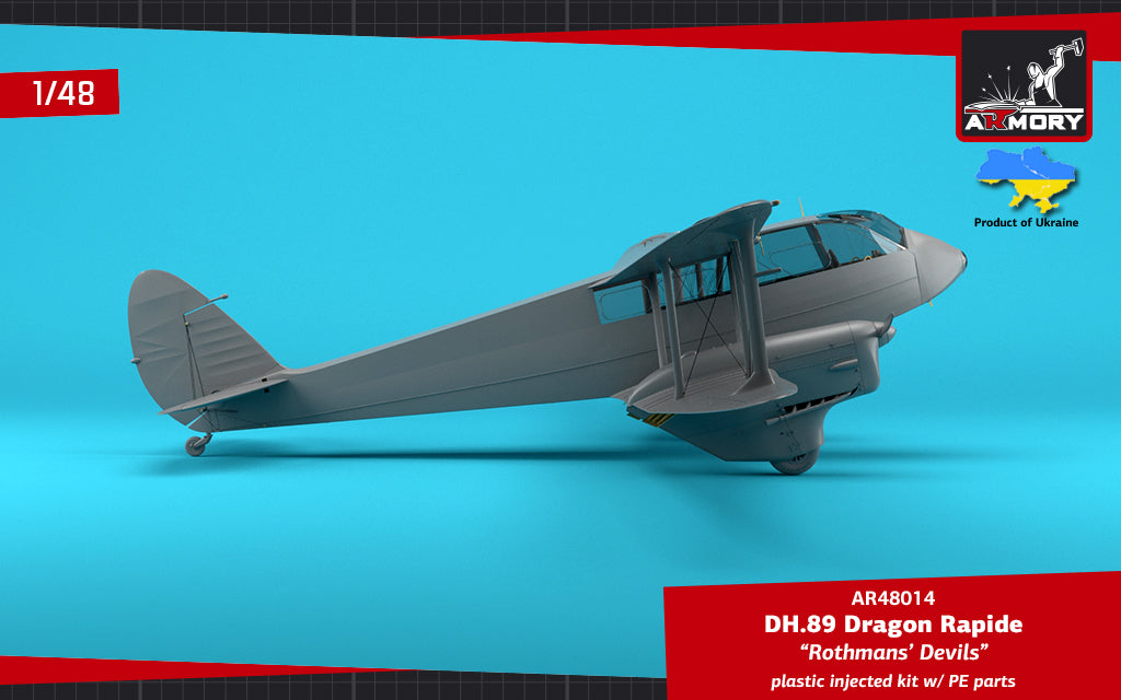 1/48 DH.89 Dragon Rapide, Short-Haul Airliner 