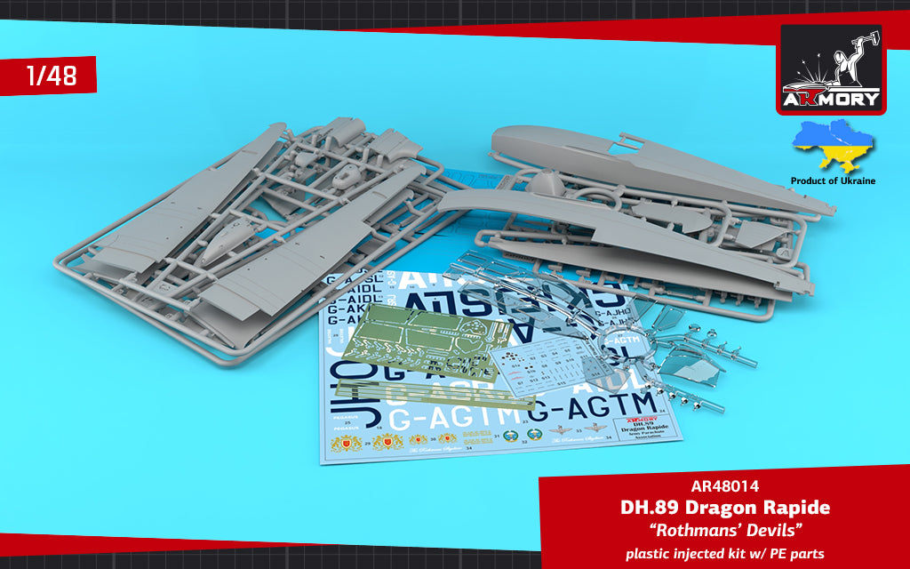 1/48 DH.89 Dragon Rapide, Short-Haul Airliner 