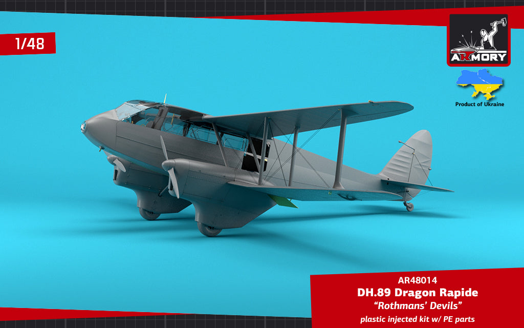 1/48 DH.89 Dragon Rapide, Short-Haul Airliner 