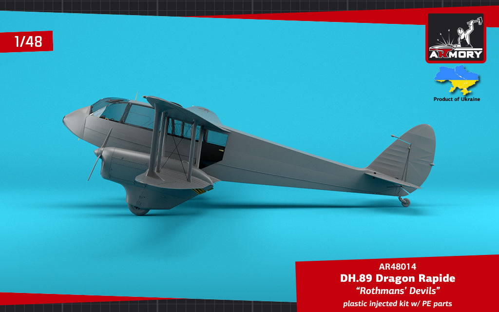 1/48 DH.89 Dragon Rapide, Short-Haul Airliner 