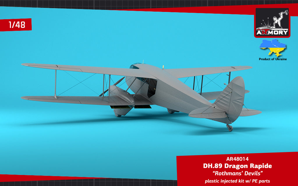 1/48 DH.89 Dragon Rapide, Short-Haul Airliner 