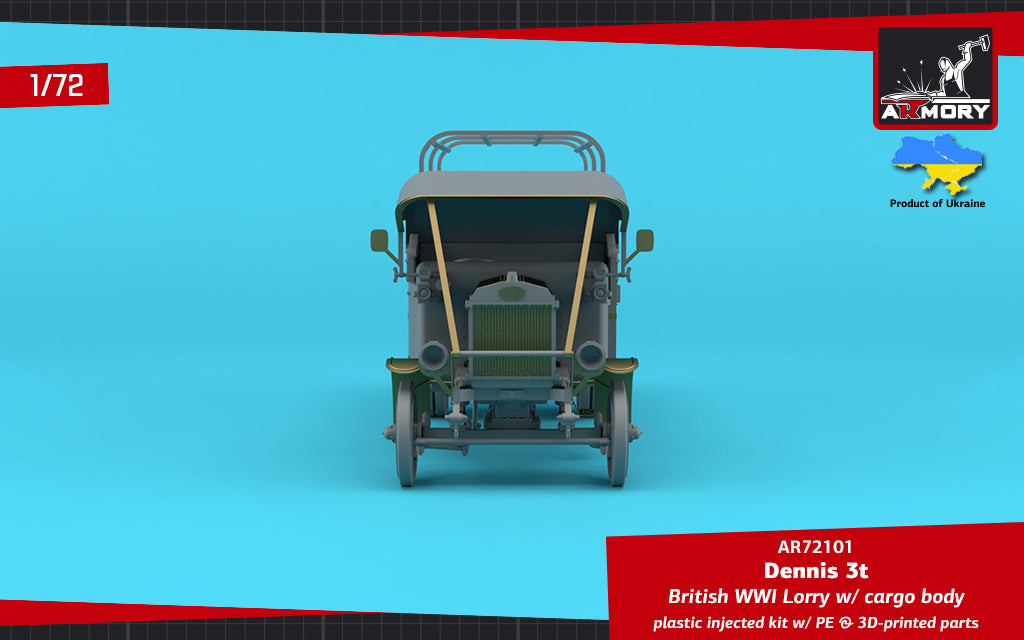 1/72 Dennis 3t Lorry, British WWI lorry w/ cargo body Scale 1:72 Armory Models AR72101