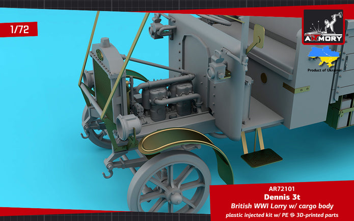 1/72 Dennis 3t Lorry, British WWI lorry w/ cargo body Scale 1:72 Armory Models AR72101