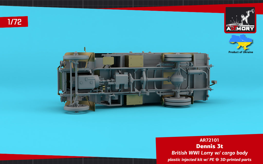 1/72 Dennis 3t Lorry, British WWI lorry w/ cargo body Scale 1:72 Armory Models AR72101