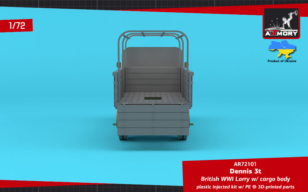 1/72 Dennis 3t Lorry, British WWI lorry w/ cargo body Scale 1:72 Armory Models AR72101