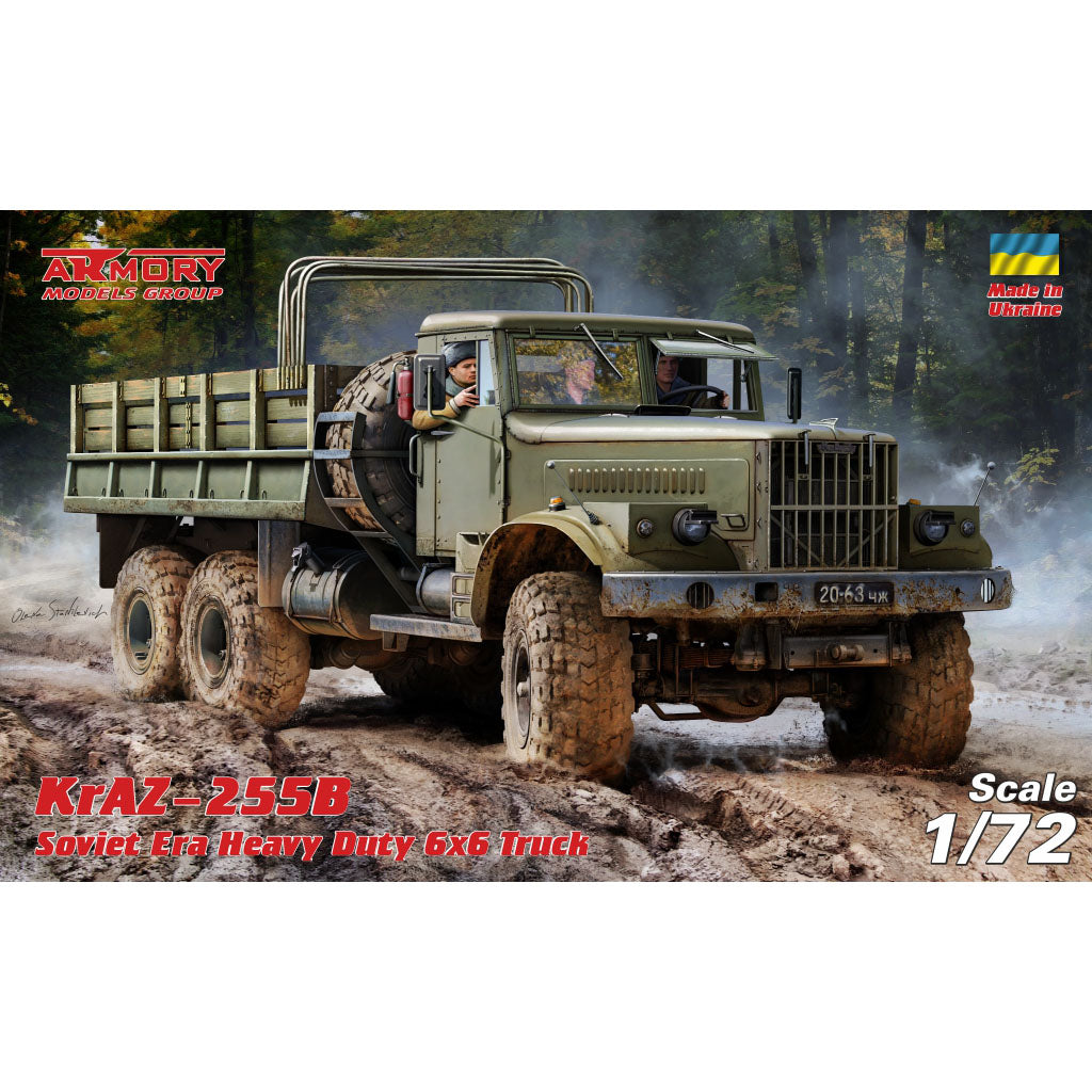 1/72 KrAZ-255B Soviet Era Heavy Duty 6x6 cargo truck Scale 1:72 Armory Models AR72450