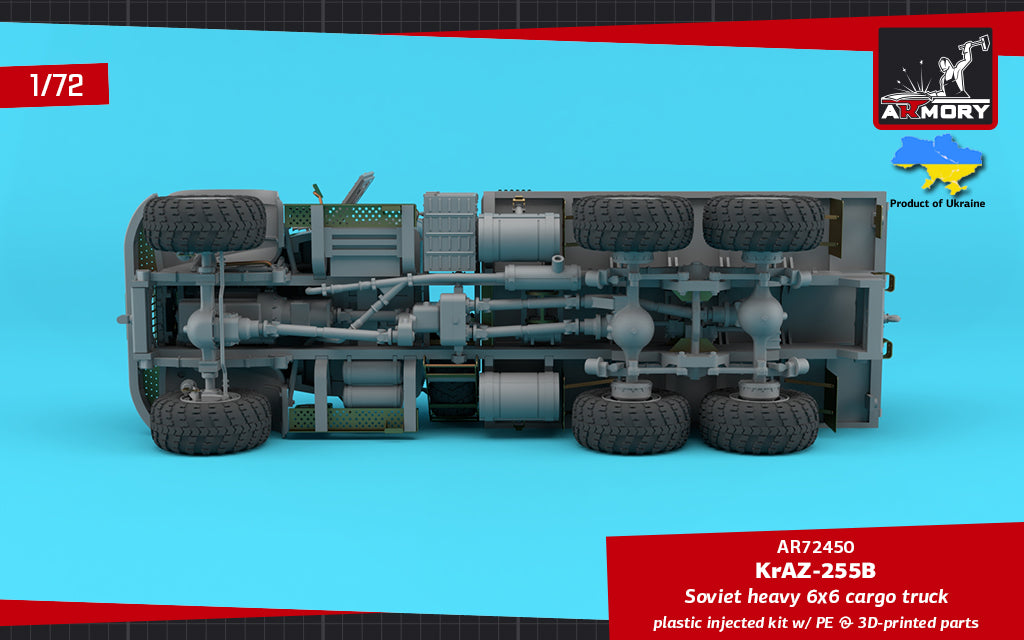 1/72 KrAZ-255B Soviet Era Heavy Duty 6x6 cargo truck Scale 1:72 Armory Models AR72450