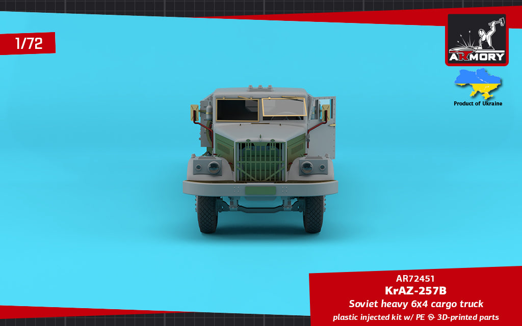 1/72 KrAZ-257B Soviet Era Heavy Duty 6x4 cargo truck Scale 1:72 Armory Models AR72451