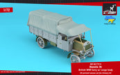 1/72 Dennis 3t British WWI Lorry, canvas set for cargo body Scale 1:72 Armory Models AR AC7314